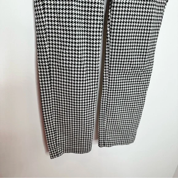 Sezane Clara Houndstooth Trousers in Ecru Black - Picture 6 of 14